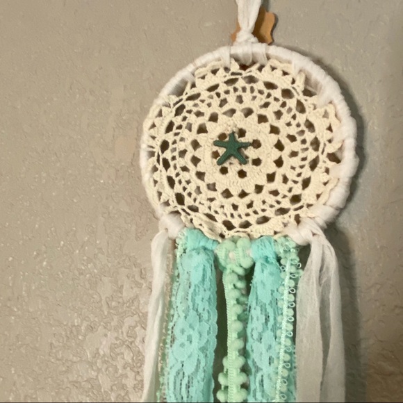 BOHO Mermaid Beach Dreamcatcher Wall Hanging Starfish Ocean NEW - Picture 2 of 4